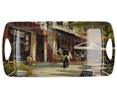 CREATIVE TOPS Serviertablett mit Griffen, klein, Melamin, Kaffee, luxuriös, Mehrfarbig