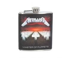 Nemesis Now Flachmann aus PU/Edelstahl, 12,5 cm, Schwarz