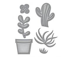 Spellbinders d-Lites Sukkulente Garten Sterben, Metall, braun