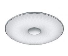 Trio Leuchten Lotus 629090101 LED Deckenleuchte, Acryl weiß, 70 Watt, Helligkeit und Lichtfarbe einstellbar, Nachtlicht Funktion