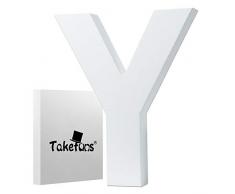 Holzbuchstabe zum Aufhängen, Wanddekoration für Babyzimmer, Kinderzimmer Y