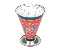 KitchenCraft WFDRYMEASURE World of Flavours Messbecher für trockene Zutaten mit Markierungen, edelstahl, Mehrfarbig