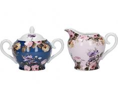 Katie Alice C000114 Zuckerdose und Milchkännchen aus Porzellan