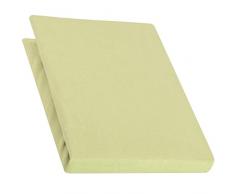 aqua-textil Pur Jersey Spannbettlaken 180x200-200x220 cm pistazien grün Wasserbetten Boxspringbetten Mako Baumwolle