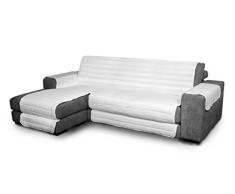 Elegant Couchüberzüge, weiß 190cm + chaiselongue, 100% Mikrofaser