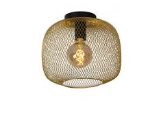 Lucide MESH Deckenleuchte, Stahl, 40 W, Mattes Gold