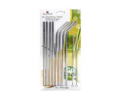 Grunwerg SDS-625/10 Trinkhalme, Edelstahl