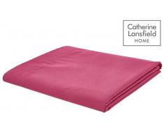 Catherine Lansfield Bügelfreies Bettlaken für EIN Einzelbett, Schwarz, Hot Pink, Doppelbett