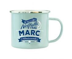 History & Heraldry Echter Kerl Emaille Becher, Marc, Mehrfarbig