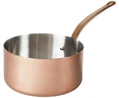 Unbekannt Mauviel M250B Stieltopf aus Kupfer, Kupfer, Rich Copper, 28,5 x 28 x 28,5 cm