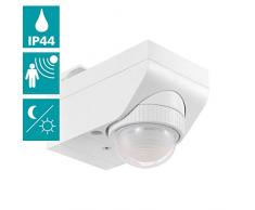 EGLO Bewegungsmelder Detect me 4, Bewegungssensor aus Kunststoff, Farbe: Weiß, inkl. Tageslichtsensor. IP44