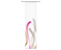 Home fashion 86283-704 Schiebevorhang Digitaldruck Glasgow, multicolor / 245 x 60 cm Dekostoff-Seidenoptik