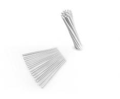 IBILI Cake Pop-Stäbchen 11,5 cm 50 Stück aus Papier, weiß, 20 x 11.5 x 5 cm, Einheiten