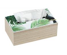 WENKO Kosmetiktuch-Box Tucan Tissuebox, MDF, 24 x 9 x 14 cm, mehrfarbig