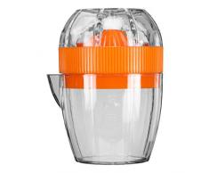 Easy Make KU6138 Zitronenpresse mit Behälter, PP/PS, Rot/Grün/Gelb/Orange, 7,5 x 7 x 10,5 cm