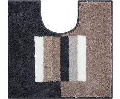 Grund Linea Due Badteppich 100% Polyacryl, Ultra Soft, Rutschfest, CAPRICIO, WC-Vorlage m.A. 55x60 cm, Taupe