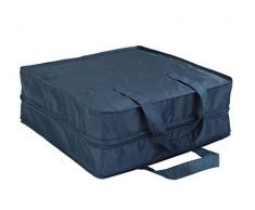 Wenko 64535100 Schuhtasche Business - Schuhbeutel, Schuhtasche mit 6 Fächern, 36 x 36 x 14 cm, Dunkelblau