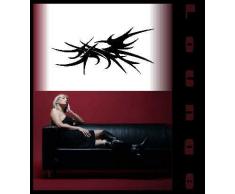 INDIGOS 4052166040143 Wandtattoo w171 Tribal,Spitzen, Fantasy Wandaufkleber 120 x 56 cm, schwarz