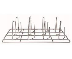 Pentole Agnelli coix182 C6–1/1 Gastronorm 1/1 Gitter für Herd aufrecht Hühner, Aluminium, Aluminium, weiß, 53x32.5x16 cm