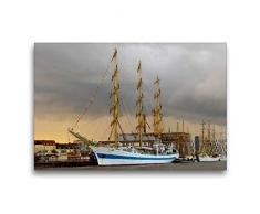 Calvendo Premium Textil-Leinwand 75 cm x 50 cm quer, Vollschiff Mir | Wandbild, Bild auf Keilrahmen, Fertigbild auf echter Leinwand, Leinwanddruck Mobilitaet Mobilitaet