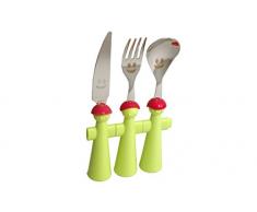 Kom Amsterdam Kinderbesteck, Edelstahl, blau