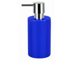 Spirella Seifenspender Tube | mit Pumpe | Flüssigseifen-Spender | Porzellan | 300ml | Langliebig und Robust | Blau