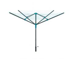 Beldray LA059437FSDUEU Wäschespinne für den Außenbereich mit Wäscheklammern, wetterfester Abdeckung und Bodenhülse, 45 m Trockenlänge, fasst bis zu 20 kg