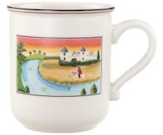 Villeroy & Boch Design Naif Kaffeebecher Schloss, 300 ml, Höhe: 9,1 cm, Premium Porzellan, Bunt