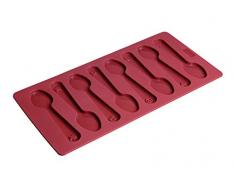 Lurch FlexiForm Kaffeelöffel 15x30cm 8fach, Silikon, rubinrot, 30.5 x 17.5 x 1.5 cm