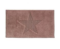kela Badematte Lindano 100x60cm aus Baumwolle in braun 100 x 1 x 60 cm