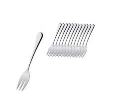 Esmeyer Kuchengabel Celine aus Edelstahl 18/10 poliert 12 Stück, Silber, 16 x 4 x 4 cm