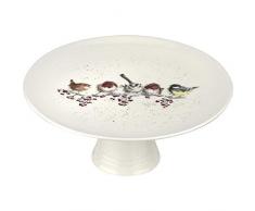 Footed Cake Teller (One Snowy Day)