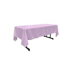 LA, Leinen, Polyester, Popelin, Tischdecke, Polyester, Lilac, 152.4 x 305 x 0.04 cm
