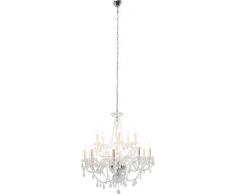 Hängeleuchte Gioiello Kristall Clear 14er, moderner Kronleuchter im Barockdesign, grosse, gläserne Hängelampen, Deckenleuchte (H/B/T) 86x82x82cm