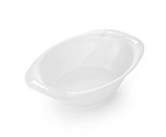 Börner Auffangschale für V5 PowerLine Gemüsereibe in weiß - Siebeinsatz zum Abtropfen