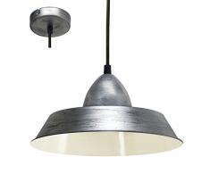 EGLO Pendelleuchte, Verschiedene Materialien, Silber
