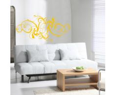 INDIGOS 4052166087674 Wandtattoo w479 Pflanze Tribal Wandaufkleber 120 x 58 cm, gold