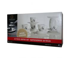 Maxwell & Williams DT78018 Moon Shadow Kaffeeset, Kaffeeservice, Geschirrset, 18-teilig, in Geschenkbox, Porzellan