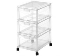 Kis 23 Aufbewahrungsbox Spider Towers 3x12,5 Liter in transparent, Plastik, 29x38x56 cm