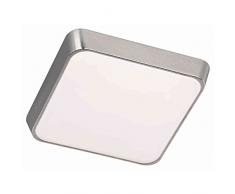 Trio Leuchten LED Deckenleuchte 625912305 Marcos, Aluminium gebürstet, Acryl weiß, 23 Watt LED