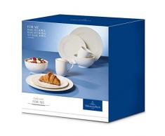 Villeroy & Boch for Me Tafelservice für 2 Personen, 8-teilig, Premium Porzellan, Weiß