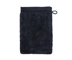 möve Superwuschel Waschhandschuh 15 x 20 cm aus 100% Baumwolle, dark grey