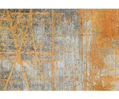 Wash + Dry Rustic Fußmatte, Acryl, orange, 140 x 200 x 0.9 cm