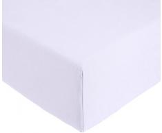 AmazonBasics Everyday Spannbetttuch aus 100%, Baumwolle, 160 x 200 x 30 cm - Lila