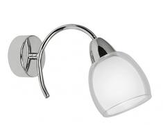 RABALUX Wandleuchte, Glas, E14, Silber