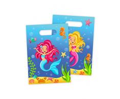 Folat 65214 - Geburtstag & Party - Partytüten Meerjungfrau, 8 STK.