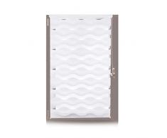 Relaxdays Doppelrollo Klemmfix, ohne Bohren, Blickschutzgrad variierbar, Gesamt: 90 x 150 cm, Stoffbreite 86 cm, weiß