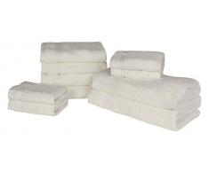 Dreamscene Luxuriöse 100% ägyptische Baumwolle 10 Stück Handtuch Bale creme