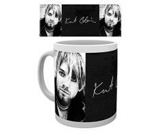 empireposter - Cobain, Kurt - Signature - Größe (cm), ca. Ø8,5 H9,5 - Lizenz Tassen, NEU - Beschreibung: - Keramik Tasse, weiß, bedruckt, Fassungsvermögen 320 ml, offiziell lizenziert, spülmaschinen- und mikrowellenfest -