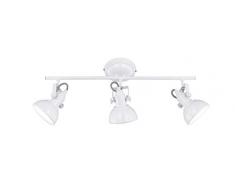 Reality Leuchten Deckenleuchte Gina R80153001, Metall weiß, 3 x E14